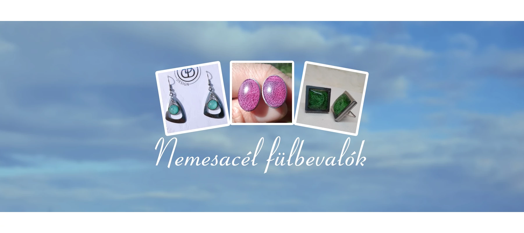 nemesacél fülbevalók