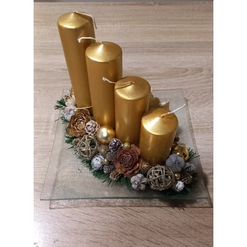 Adventi tál - Arany