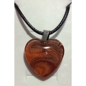 Gyanta nyaklánc – szív medál, közepes (23x23 mm) 17.