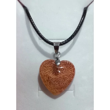 Gyanta nyaklánc – szív medál, kicsi (18x18 mm) 14.